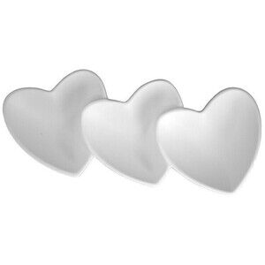 2 Pack - BISQUE IMPORTS Three Heart Dish - Ready to Paint - Pottery